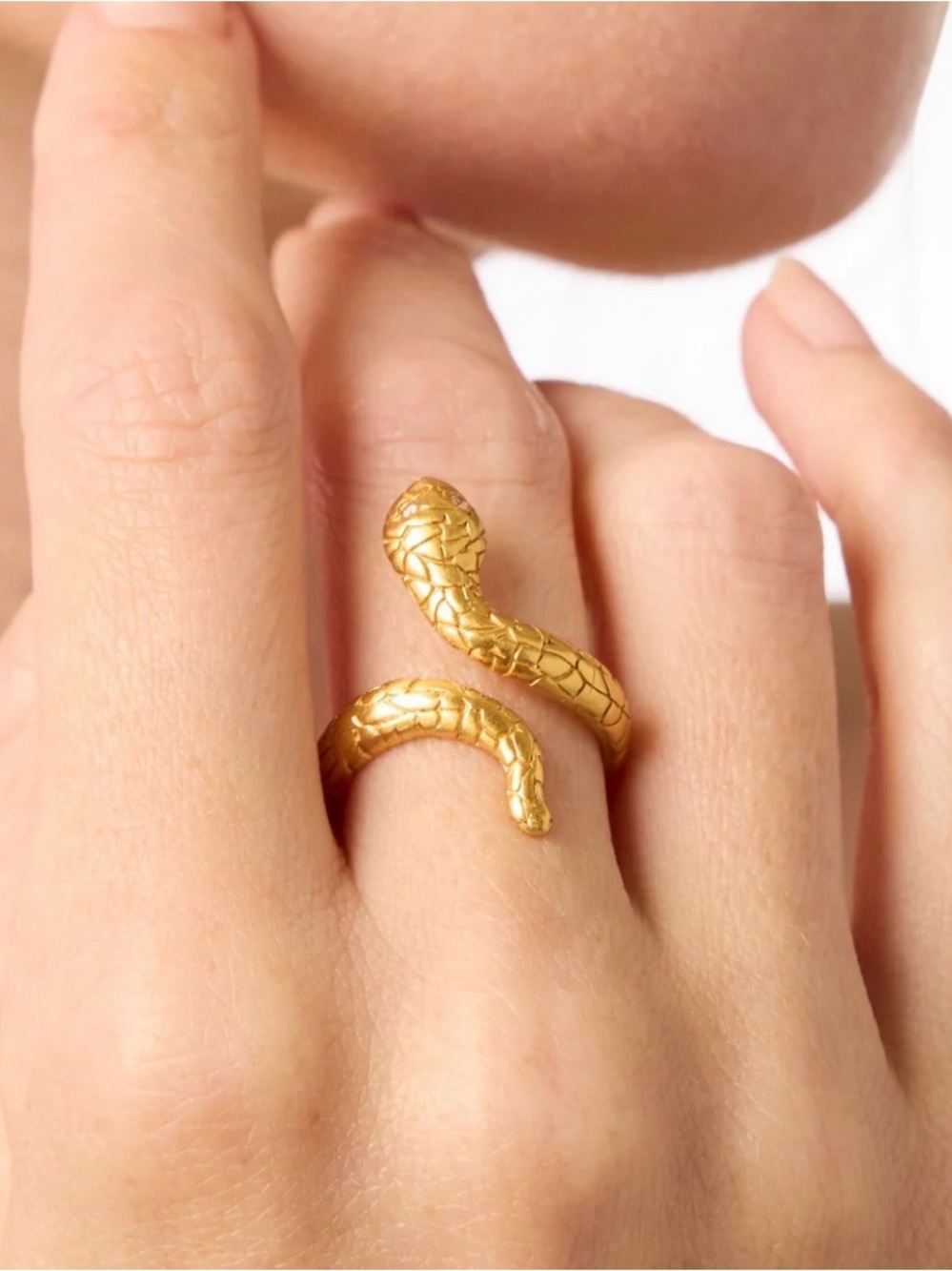 Julie Vos Gold Snake Wrap Ring